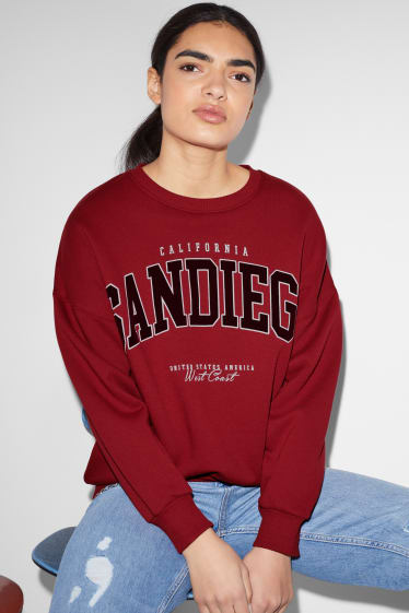 Teens & young adults - CLOCKHOUSE - sweatshirt - dark red