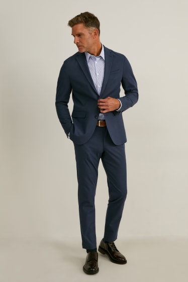 Heren - Business-overhemd - slim fit - kent - gemakkelijk te strijken - lichtblauw