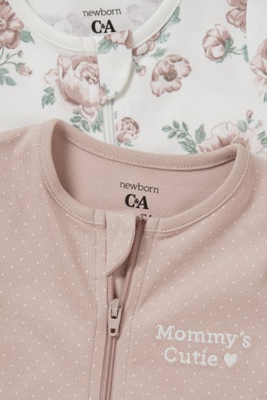 Bébés filles - Lot de 2 - pyjama pour bébé - rose