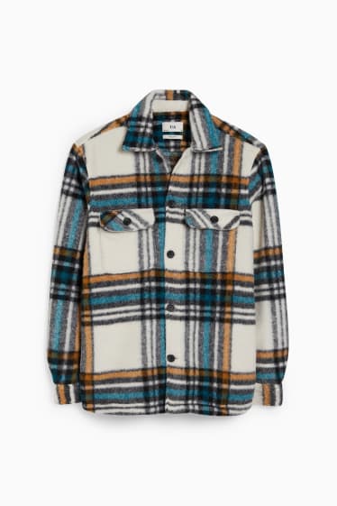 Men - Shirt jacket - check - multicoloured