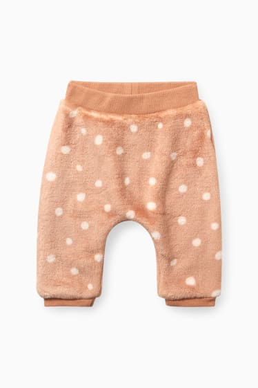 Baby: meisjes - Baby-outfit - 2-delig - lichtbruin