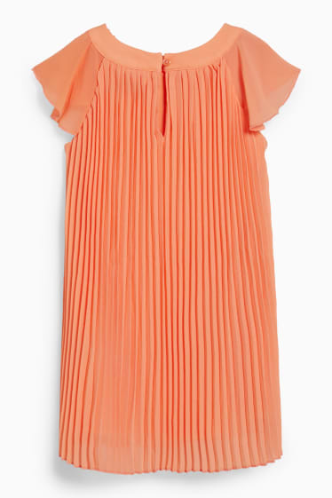 Bambine - Vestito plissé - arancione