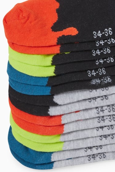 Enfants - Lot de 7 paires - chaussettes - noir