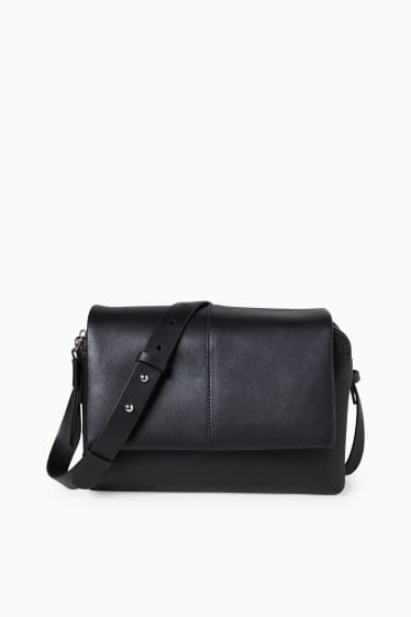 Mujer - Bolso bandolera - polipiel - negro