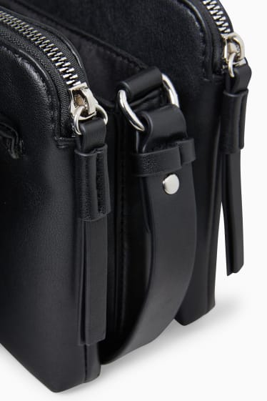 Mujer - Bolso bandolera - polipiel - negro