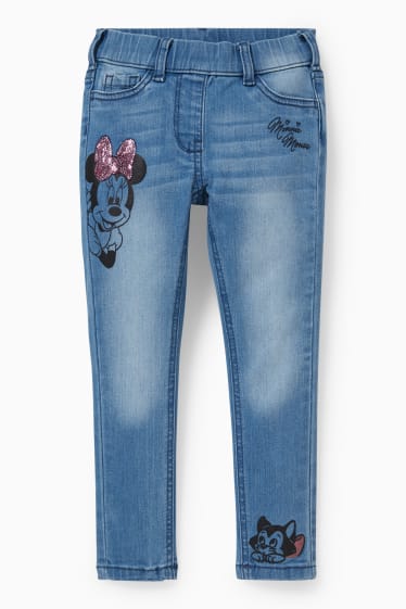 Enfants filles - Minnie Mouse - jegging jean - jean bleu