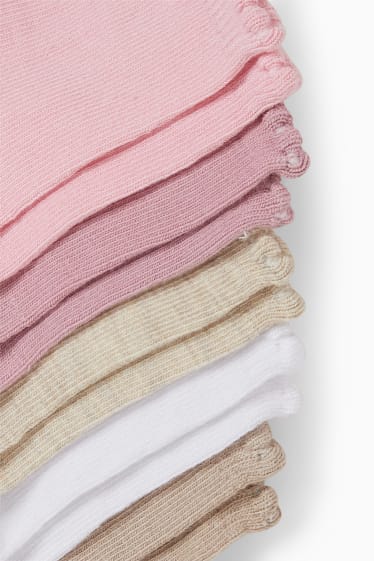 Neonati - Confezione da 10 - calzini neonati - rosa