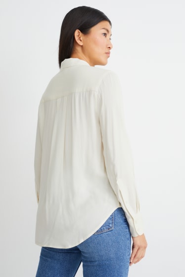 Donna - Blusa - bianco crema