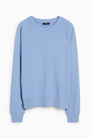 Damen - Basic-Sweatshirt - hellblau