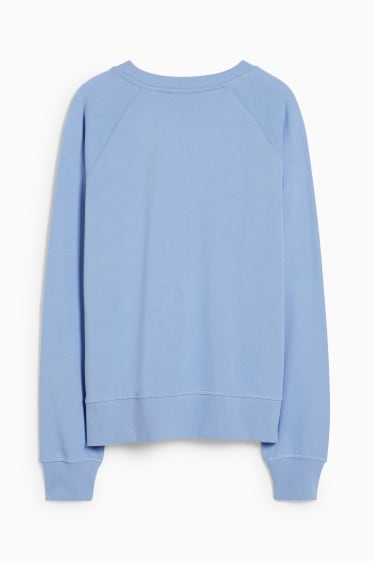 Damen - Basic-Sweatshirt - hellblau