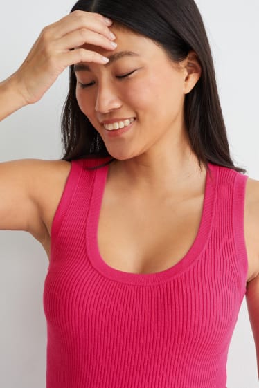 Damen - Basic-Stricktop - pink