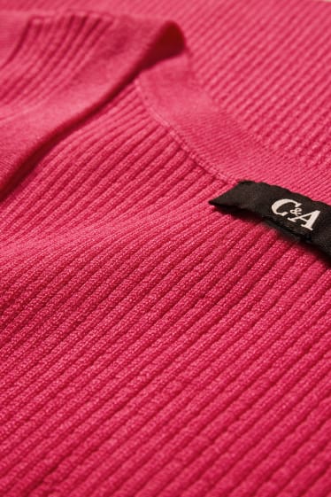 Donna - Top in maglia basic - fucsia