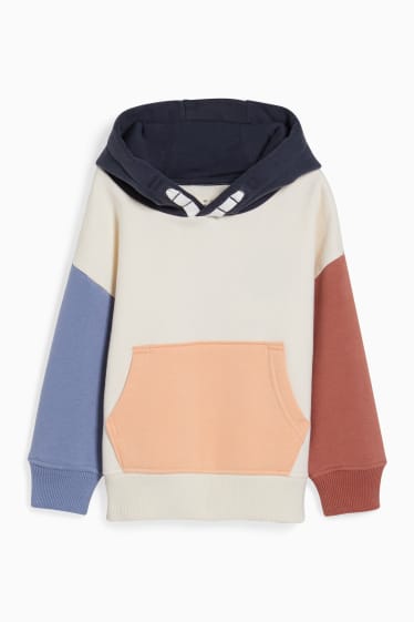 Enfants garçons - Sweat à capuche - genderneutral - crème
