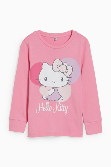 Kinderen - Hello Kitty - pyjama - 2-delig - fuchsiarood