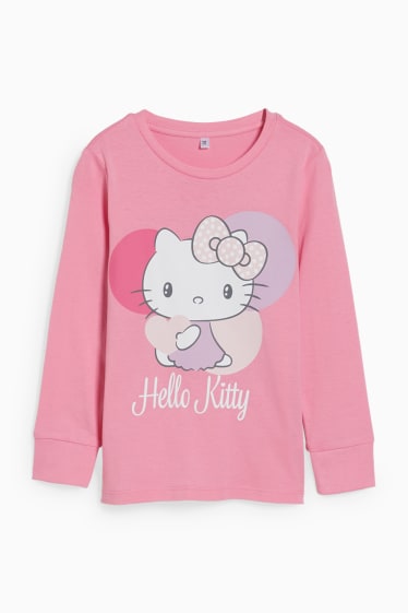 Children Girls - Hello Kitty - pyjamas - 2 piece - pink