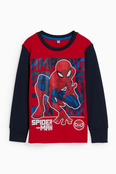 Copii - Omul-Păianjen - pijama - 2 piese - roșu