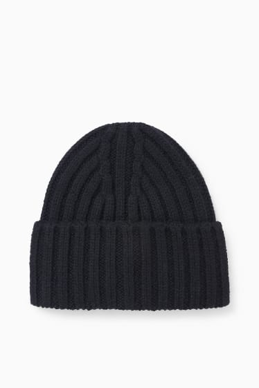 Dona - Gorra de punt - mescla d’alpaca - negre