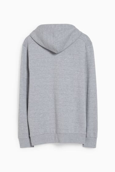 Men - Hoodie  - light gray-melange