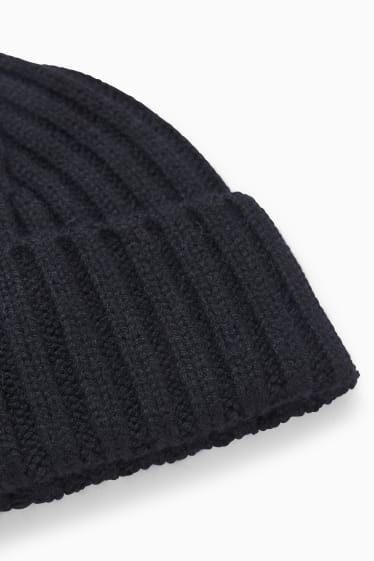 Dona - Gorra de punt - mescla d’alpaca - negre