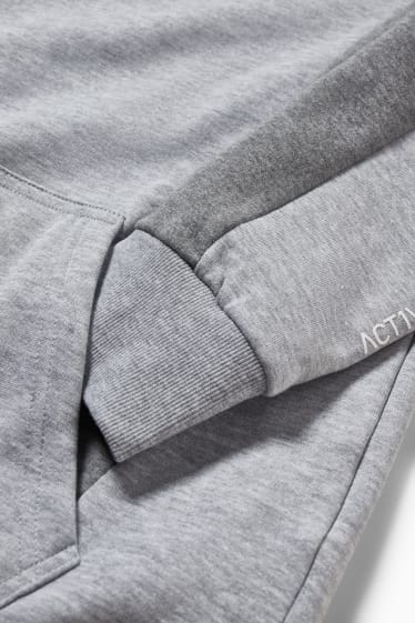 Men - Hoodie  - light gray-melange