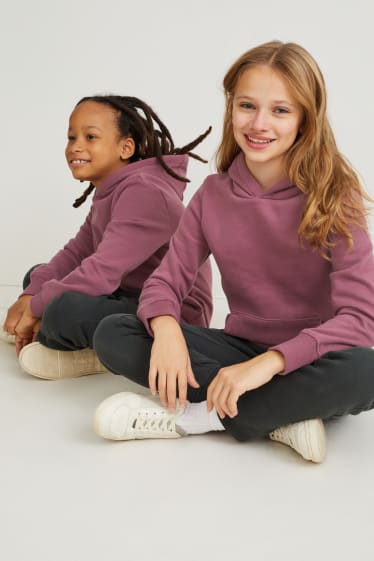 Dzieci - Bluza z kapturem - genderneutral - fioletowy