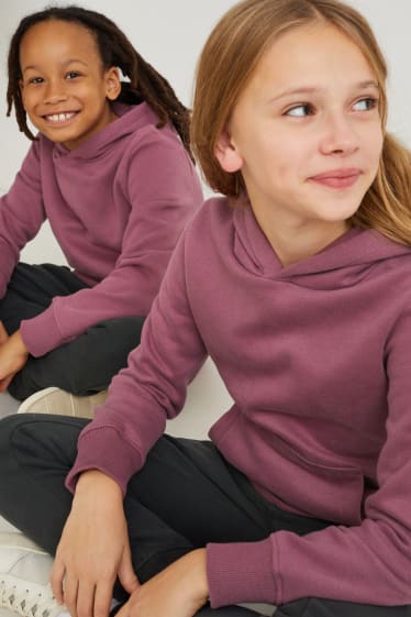 Kinder Buben - Hoodie - genderneutral - violett