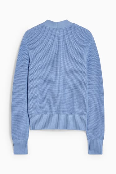 Damen - Strickjacke - hellblau