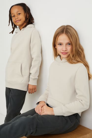 Bambini - Felpa con cappuccio - genderless - grigio chiaro