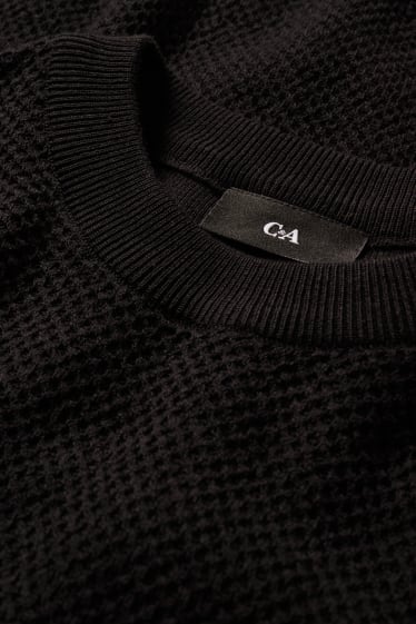 Mężczyźni - Sweter - czarny