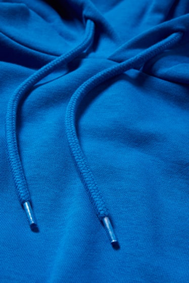 Pánské - Mikina s kapucí - modrá