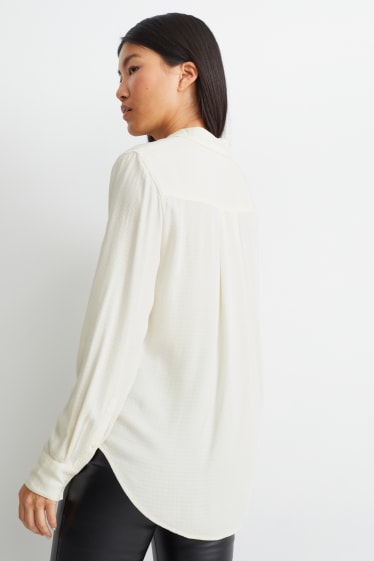 Donna - Blusa - bianco crema