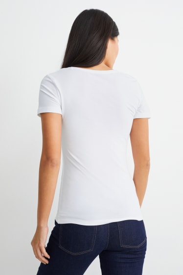 Femmes - Lot de 2 - T-shirt - blanc