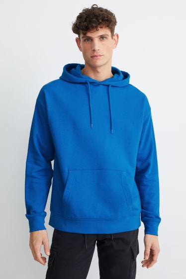 Hombre - Sudadera con capucha - azul