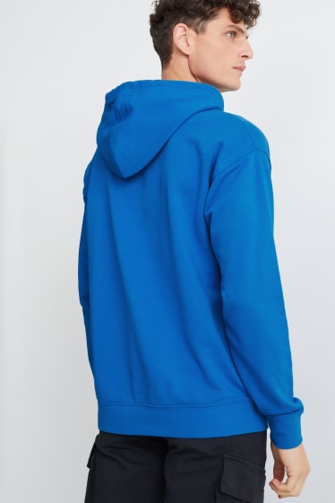 Hombre - Sudadera con capucha - azul