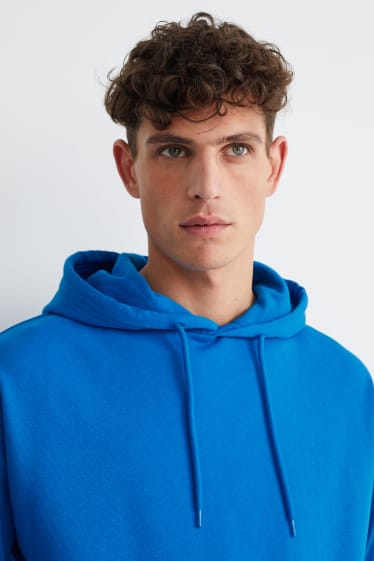 Hombre - Sudadera con capucha - azul