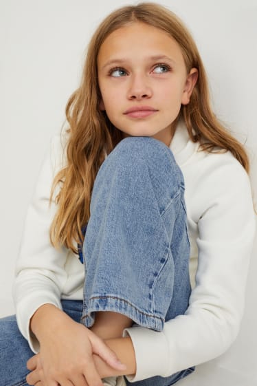 Kinderen - Wide leg jeans - jeanslichtblauw