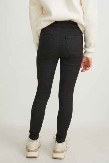Enfants filles - Jegging jean - noir