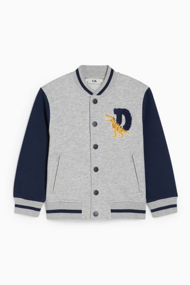 Kinder Jungen - Sweatjacke - hellgrau-melange