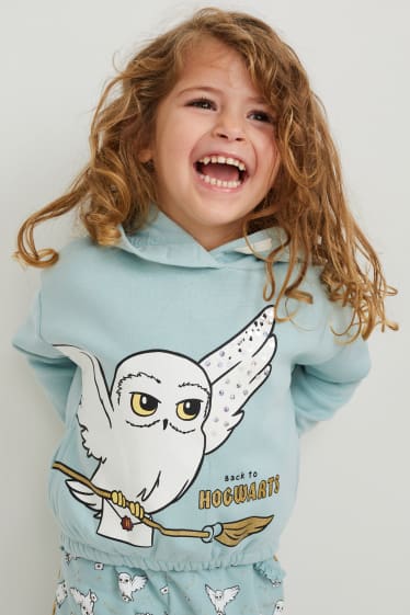 Enfants filles - Harry Potter - sweat à capuche - bleu clair