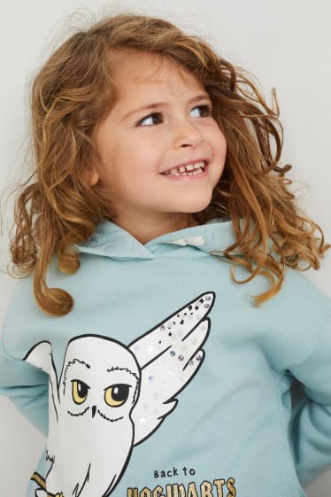 Enfants filles - Harry Potter - sweat à capuche - bleu clair