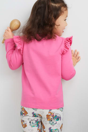 Kinderen: meisjes - Paw Patrol - longsleeve - fuchsiarood