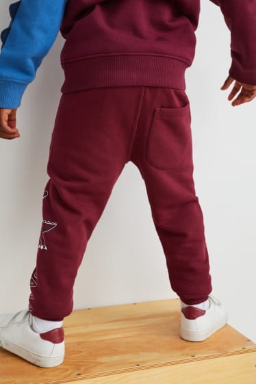 Bambini - Confezione da 2 - pantaloni sportivi - bordeaux