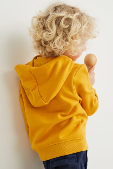 Kinderen - Dino - hoodie - licht oranje