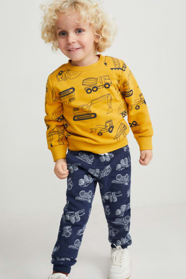 Enfants garçons - Lot de 3 - pantalons de jogging - bleu foncé