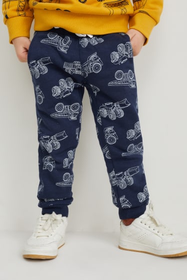 Enfants - Lot de 3 - pantalons de jogging - bleu foncé