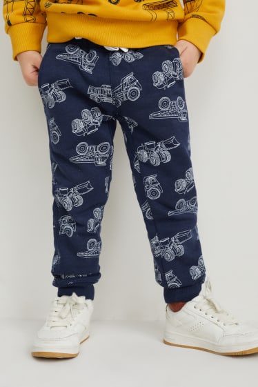 Enfants garçons - Lot de 3 - pantalons de jogging - bleu foncé