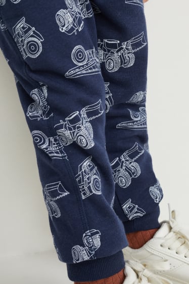 Enfants garçons - Lot de 3 - pantalons de jogging - bleu foncé