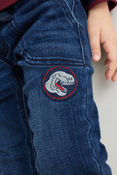 Kinder Buben - Dino - Slim Jeans - dunkeljeansblau