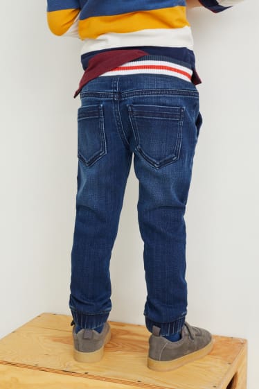 Kinderen - Dino - slim jeans - jeansdonkerblauw