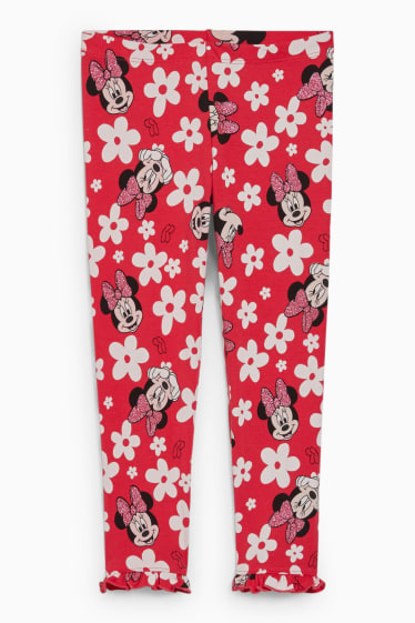 Enfants - Minnie Mouse - leggings - motifs à fleurs - rose